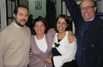 10_12_18-Comida-de-Navidad-2.JPG Lola Aquino junto compañeros andalucistas